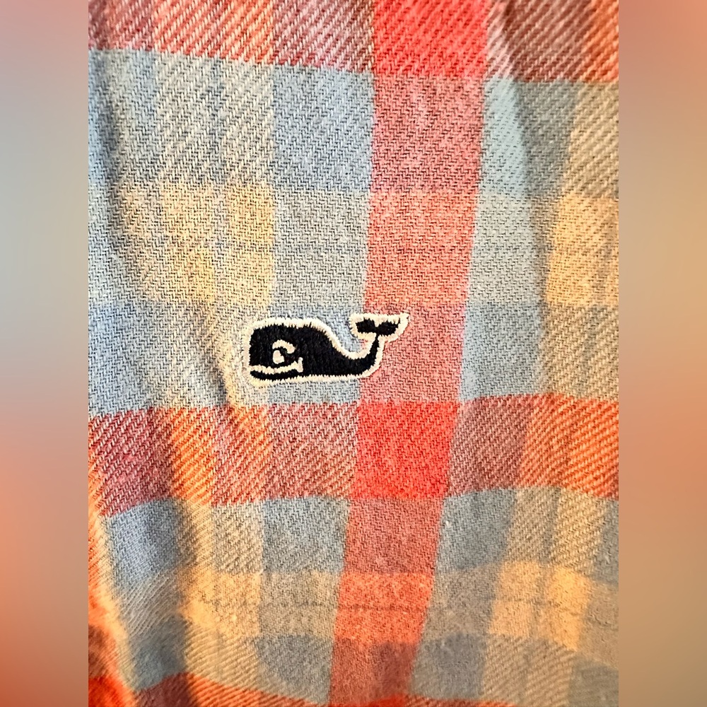 Vineyard Vines Kids Whale Button-Down Shirt | Size 16B | Red/Blue - Picture 3 of 5